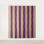 Luxe Paarse Gouden Glitters Wandkleed (Voorkant)