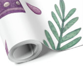 Luxe Paarse Kerst Inpakpapier Rol – 30 v (Rol Hoek)