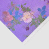 Luxe Paarse korsettenjurk vorm Bloemen Decoupage Tissuepapier (Detail)