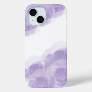 Luxe Paarse Magic Roos Waterverf Abstracte kunst iPhone 15 Case