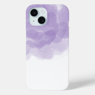 Luxe Paarse Magic Roos Waterverf Abstracte kunst iPhone 15 Case