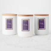 Luxe Paarse productverpakkingen Etiketten Goud Lij (Flessen)