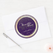 Luxe Paarse productverpakkingen Etiketten Goud Lij (Envelop)