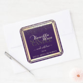 Luxe Paarse productverpakkingen Etiketten Goud Lij (Envelop)