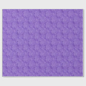 Luxe Paarse Roos Popular Floral Cadeaupapier (Vlak)