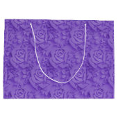 Luxe Paarse Roos Popular Floral Groot Cadeauzakje (Achterkant)