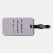 Luxe Paarse Wallpaper Bagagelabel (Achterkant horizontaal)