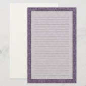 Luxe Paarse Wallpaper Briefpapier (Voorkant / Achterkant)