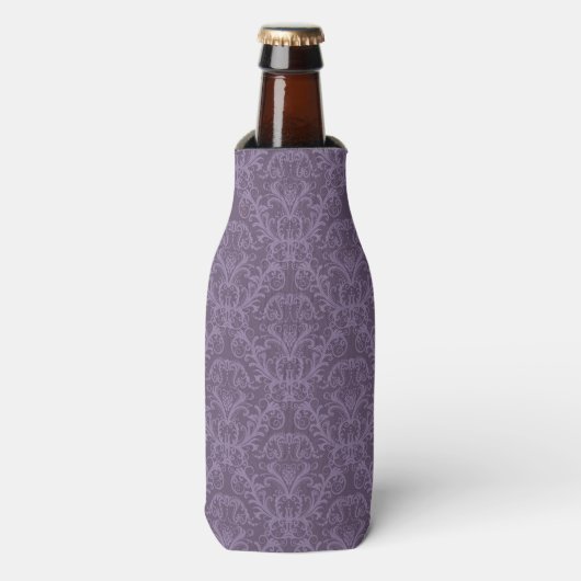 Luxe Paarse Wallpaper Flesjeskoeler (Fles Voorkant)