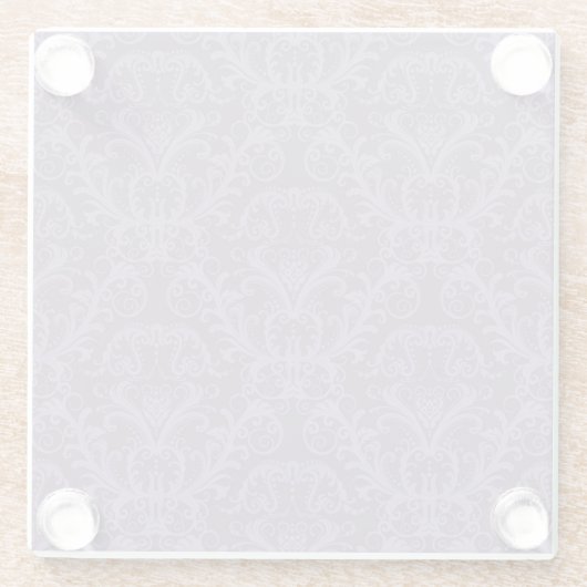 Luxe Paarse Wallpaper Glazen Onderzetter (Achterkant)