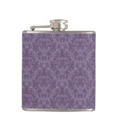 Luxe Paarse Wallpaper Heupfles (Voorkant)