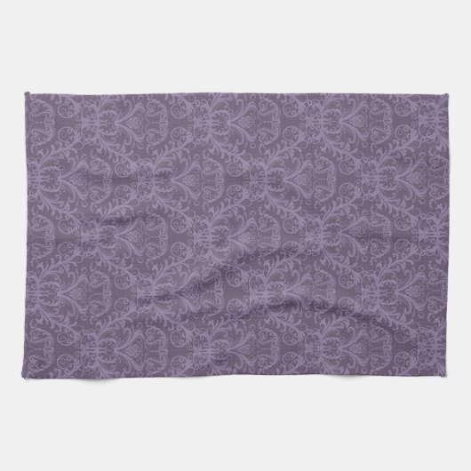 Luxe Paarse Wallpaper Theedoek (Horizontaal)