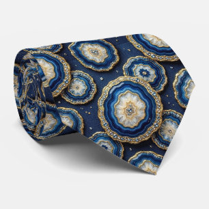 Luxe Pakketdas Navyblauw + Gouden Geode Nekdas Stropdas