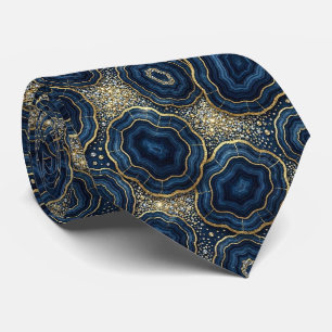 Luxe Pakketdas Navyblauw + Gouden Geode Nekdas Stropdas
