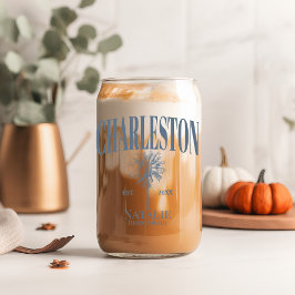 Luxe Palm Trees Charleston Kustvrijgezellenfeest Blikvorm Glas