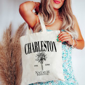 Luxe Palm Trees Charleston Kustvrijgezellenfeest Tote Bag