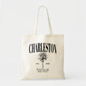 Luxe Palm Trees Charleston Kustvrijgezellenfeest Tote Bag (Voorkant)