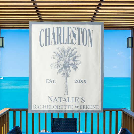 Luxe Palmbomen Charleston Kust Bachelorette Wandkleed