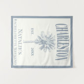 Luxe Palmbomen Charleston Kust Bachelorette Wandkleed (Voorkant (horizontaal))