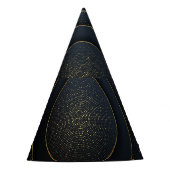 Luxe papier gesneden: gouden gradiënt. feesthoedjes (Voorkant)