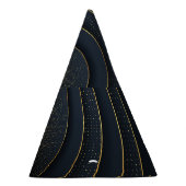 Luxe papier gesneden: gouden gradiënt. feesthoedjes (Rechts)