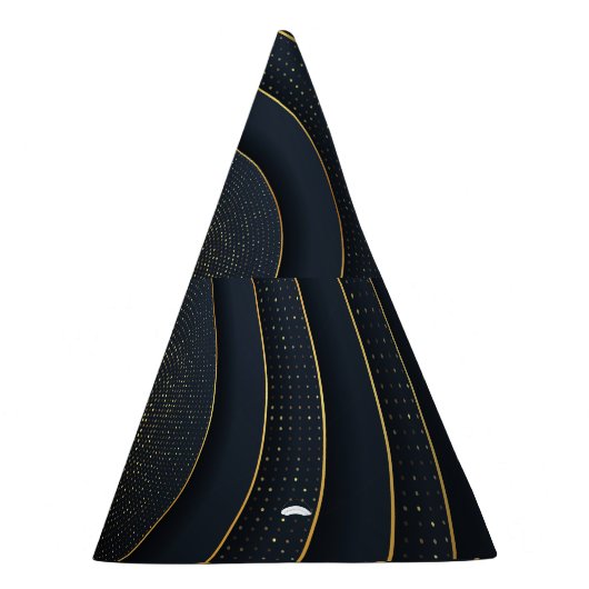 Luxe papier gesneden: gouden gradiënt. feesthoedjes (Rechts)