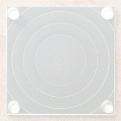 Luxe papier gesneden: gouden gradiënt. glazen onderzetter (Achterkant)