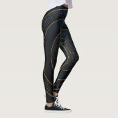 Luxe papier gesneden: gouden gradiënt. leggings (Rechts)