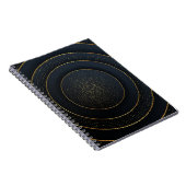 Luxe papier gesneden: gouden gradiënt. notitieboek (Rechterzijde)