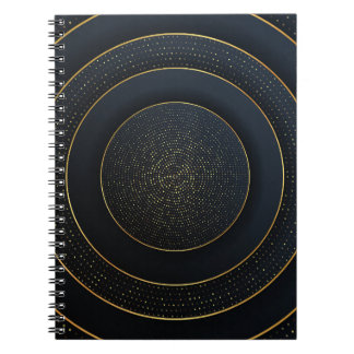 Luxe papier gesneden: gouden gradiënt. notitieboek