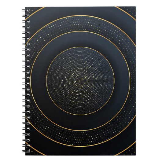 Luxe papier gesneden: gouden gradiënt. notitieboek (Voorkant)