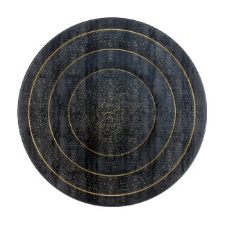 Luxe papier gesneden: gouden gradiënt. snijplank