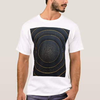 Luxe papier gesneden: gouden gradiënt. t-shirt