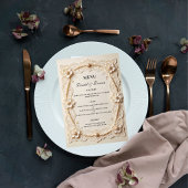 Luxe Parel Kant Elegante Trouw Menu