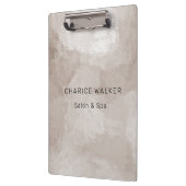 Luxe parel metallic salon monogram klembord (Links)