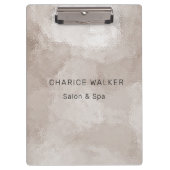 Luxe parel metallic salon monogram klembord (Voorkant)