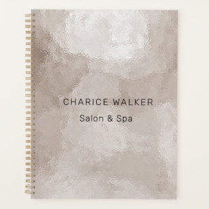 Luxe parel metallic salon monogram planner