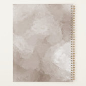 Luxe parel metallic salon monogram planner (Achterkant)