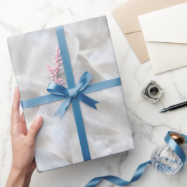 Luxe Parel Zilveren Glans Vorst Abstract Patroon Cadeaupapier