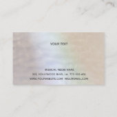 Luxe parelbruine patina druppelt op Nail salon Visitekaartje (Achterkant)