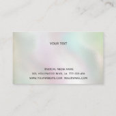 Luxe parelbruine patina druppelt op Nail salon Visitekaartje (Achterkant)