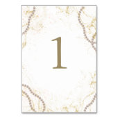 Luxe parels en prosecco kaart (Voorkant)