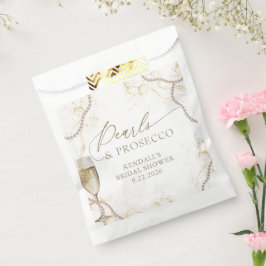 Luxe parels en Prosecco Vrijgezellenfeest Bedankzakje
