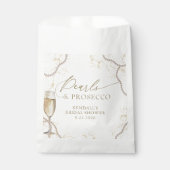 Luxe parels en Prosecco Vrijgezellenfeest Bedankzakje (Voorkant)