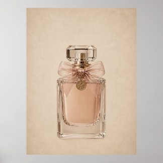 Luxe parfumfles wandkunst | Neutraal vrouwelijk Poster