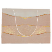 Luxe past Glitter Roos Gold aan Groot Cadeauzakje (Achterkant)