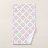 LUXE PASTEL CHEVRON WHITE GRID BAD HANDDOEK (Handdoek)