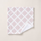LUXE PASTEL CHEVRON WHITE GRID BAD HANDDOEK (Wasdoekje)