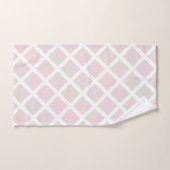 LUXE PASTEL CHEVRON WHITE GRID BAD HANDDOEK (Handdoek)