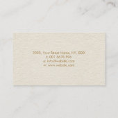 Luxe Pastel Gold Camera Shutter Visitekaartje (Achterkant)